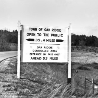 April-1949-City-Limits-with-Restriction-Sign-of-Town-Oak-Ridge